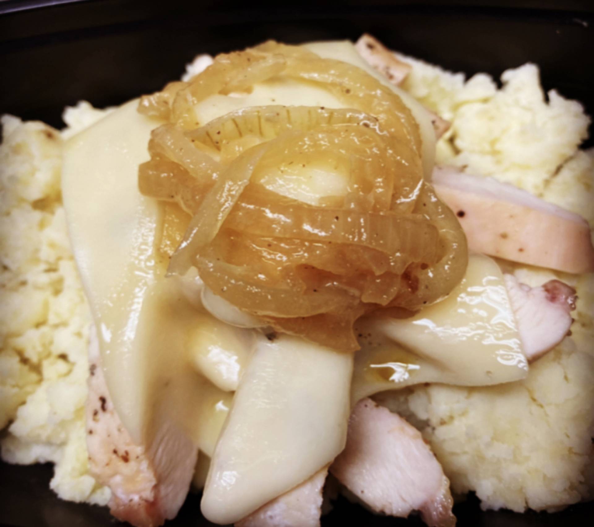 French Onion Chicken - Cauliflower Mash