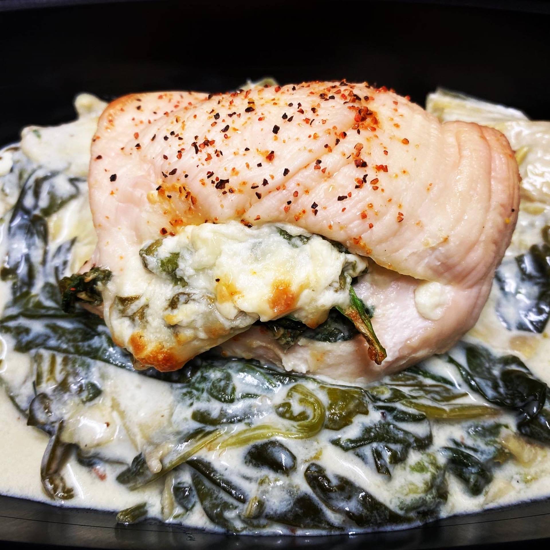 Spinach & Artichoke Stuffed Chicken Breast