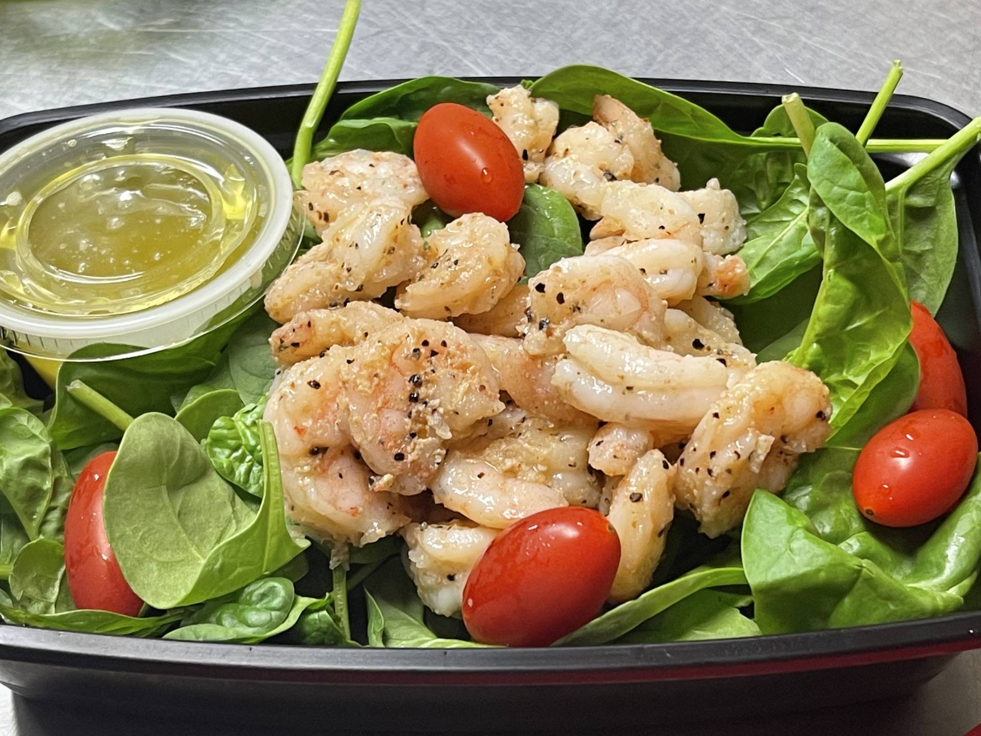 Grilled Shrimp Salad w/ Jalapeno Lime Vinaigrette