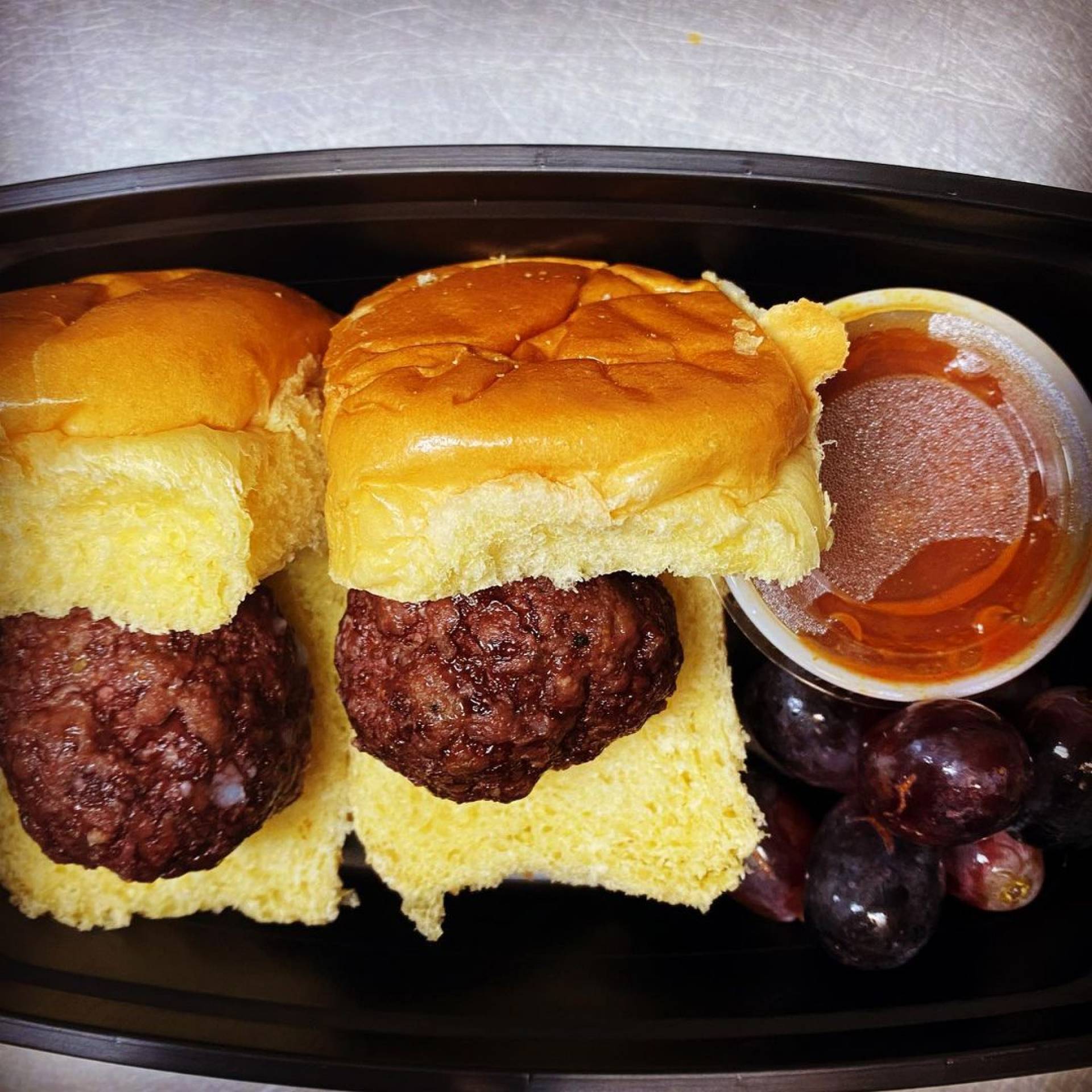 BBQ Meat Ball Sliders - Brioche