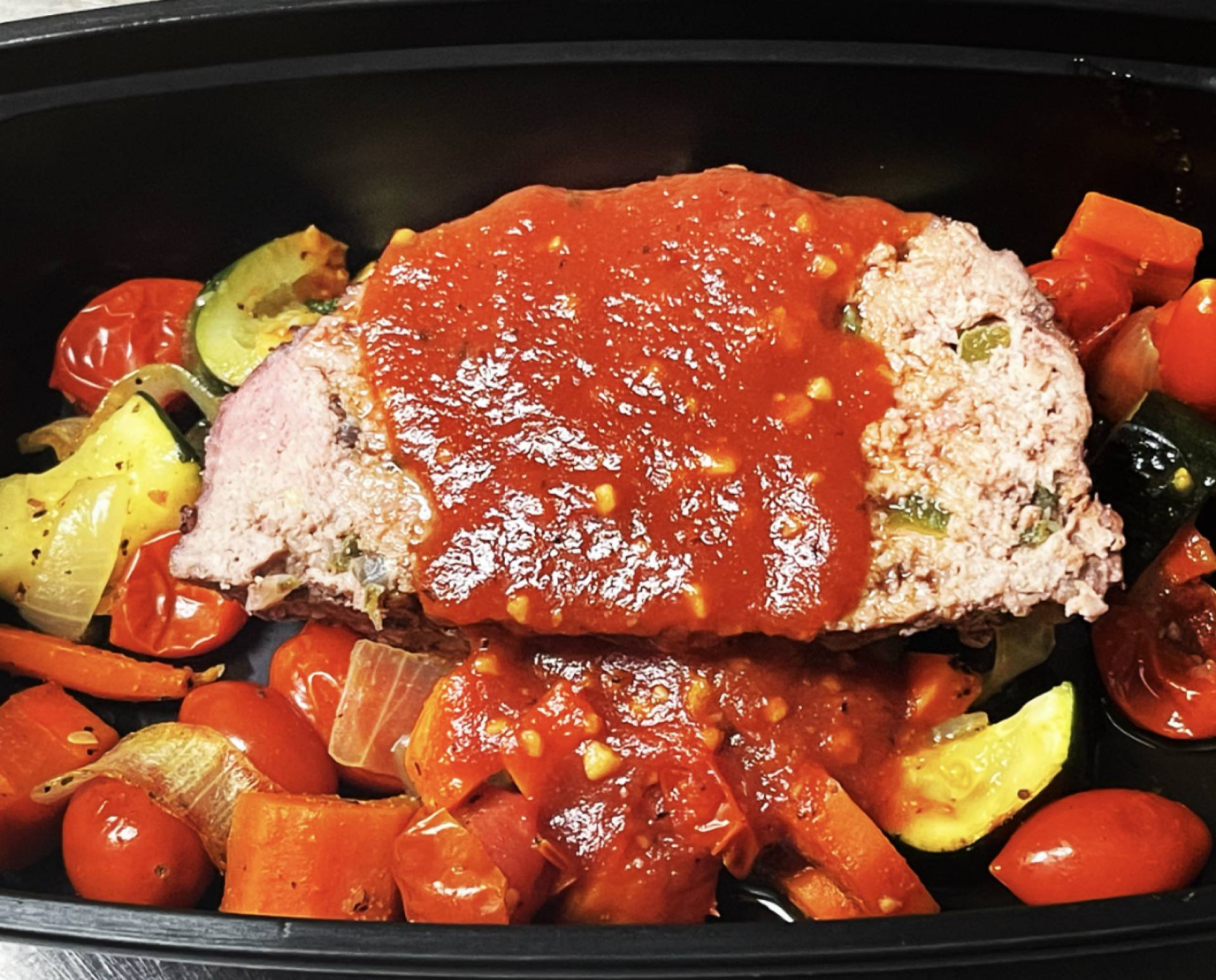 Meatloaf with Roasted Vegetables