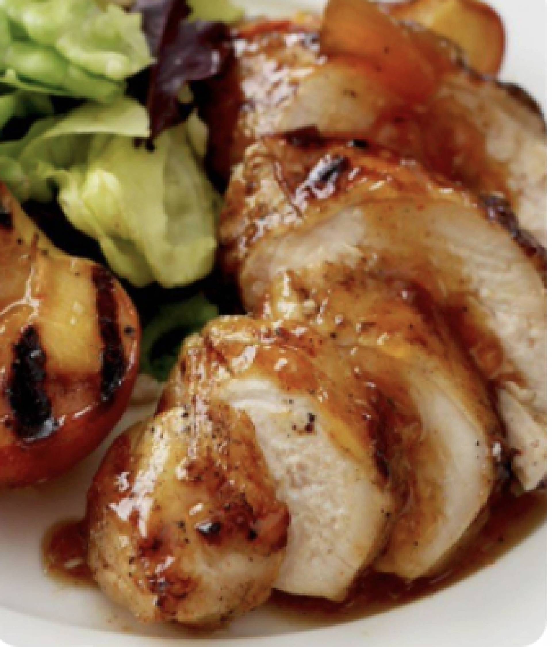 Family Meals } Peach Glazed Chicken