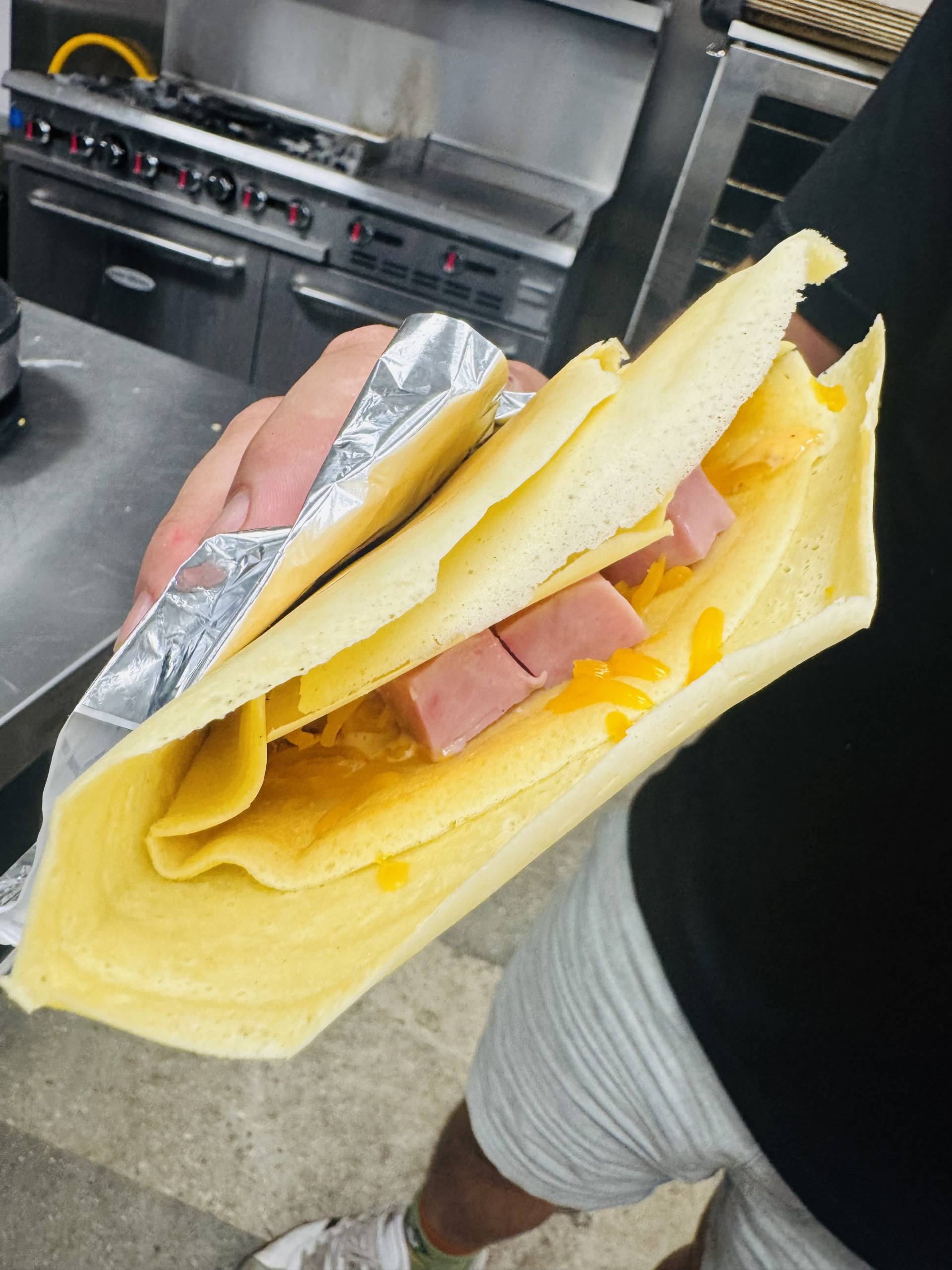 Ham & Cheese Crepe